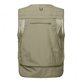 preiswerte Grafische Jacken und Mäntel für Herren-Herren Graphic Kuh Weste Angelweste Weste für Wanderer Taktisch Praktisch Abnehmbar Brautkleider schlicht Sports Outdoor Angeln Fotografie Gitter Schnell Trocknend Doppellagig Herbst Winter ohne