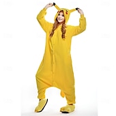 economico Costumi Tutina-Per adulto Collage Costume intero Vestiti Carnevale Pika Pika Pigiama a pagliaccetto Pigiama Kigurumi Pigiami Costume divertente Per Uomini e donne Natale Carnevale Capodanno cartone animato