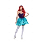 preiswerte Damenkostüme-Die kleine Meerjungfrau Prinzessin Ariel Kleid Kostüm Sexy Kostüm Verkleiden Film Cosplay for Damen Erwachsene Maskerade Party / Abend Junggesellinnenabschiedsparty