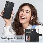 Недорогие Чехлы для Samsung-телефон Кейс для Назначение SSamsung Galaxy S24 Ultra Plus S23 Ultra Plus S22 Плюс Ультра S21 FE А55 А35 А25 А15 5Г A54 A34 A14 S20 FE S25 Ультра Кейс на заднюю панель Кошелек для карт