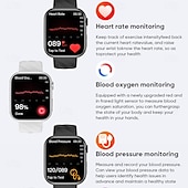 tanie Inteligentne bransoletki-696 MT500 Inteligentny zegarek 1.97 in Inteligentne Bransoletka Bluetooth EKG + PPG Monitorowanie temperatury Krokomierz Kompatybilny z Android iOS Męskie Odbieranie bez użycia rąk Powiadamianie o