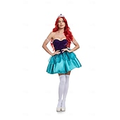 preiswerte Damenkostüme-Die kleine Meerjungfrau Prinzessin Ariel Kleid Kostüm Sexy Kostüm Verkleiden Film Cosplay for Damen Erwachsene Maskerade Party / Abend Junggesellinnenabschiedsparty