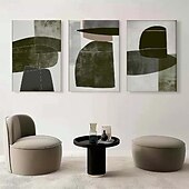 preiswerte Stillleben-Gemälde-Ölgemälde handgemachtes abstraktes großes grünes Ölgemälde handgemalte Wandkunst beiges Ölgemälde handgemachtes großes grünes minimalistisches Kunstwerk Wandkunst Gemälde für Schlafzimmerdekoration