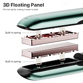abordables Protections personnelles-Fer à lisser rechargeable USB sans fil 2 voies &amp;mini fer à friser curl 4 réglages de température affichage de la température à LED chauffage rapide