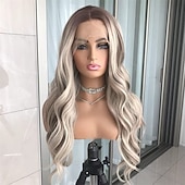 economico Parrucche lace front capelli veri-capelli umani remy 13x6 pizzo frontale 13x4 pizzo frontale 4x4 parrucca frontale in pizzo parte centrale parte libera capelli brasiliani lisci biondi parrucca bionda densità 180% con baby hair