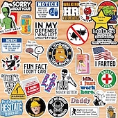 voordelige Muurstickers-150 stuks grappige stickers voor volwassenen, geschikt voor bumpers, veiligheidshelmen, waterflessen, collega&#039;s, computers, vinyl waterdichte stickers