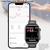 cheap Smartwatch-TK12 Smart Watch 1.96 inch Smartwatch Fitness Running Watch Bluetooth ECG+PPG Pedometer Call Reminder Compatible with Smartphone Women Men Long Standby Hands-Free Calls Waterproof IP 67 46mm Watch