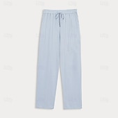economico Pantaloni Elite da Uomo-Per uomo Pantaloni Semplice Lunghezza intera Casuale Quotidiano Azzurro Micro-elastico