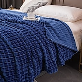 abordables Couvertures de lit-Couverture en velours de lait - ultra douce et soyeuse pour un confort luxueux, confortable et chaleureux, parfaite pour se blottir tissu durable de haute qualité avec une sensation de peluche design élégant qui met en valeur n&#039;importe quel décor de pièce