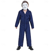 abordables Horreur Classique-Michael Myers Halloween Costume Déguisement effrayant Enfant Garçons Journée des enfants Mascarade Soirée Déguisements d&#039;Halloween faciles Se déguiser