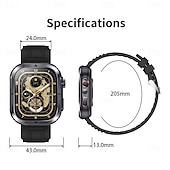 Χαμηλού Κόστους Smartwatch-696 MK86 Εξυπνο ρολόι 2.01 inch Έξυπνο ρολόι Bluetooth Βηματόμετρο Υπενθύμιση Κλήσης Παρακολούθηση Ύπνου Συμβατό με Android iOS Γυναικεία Άντρες Κλήσεις Hands-Free