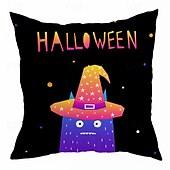 levne Halloweenská párty-halloween dekorace strašidelné dekorativní přehozené polštáře povlak 1ks měkký čtvercový povlak na polštář povlak na polštář do ložnice obývací pokoj pohovka gauč křeslo dýňové lebky