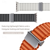 economico Cinturini per Apple Watch-Corda intrecciata fatta a mano Compatibile con Cinturino dell&#039;Apple Watch 38mm 40mm 41mm 42mm 44mm 45mm 49mm Intrecciato Chiusura in metallo Regolabili Nylon Cinturino di ricambio per iwatch Ultra 2