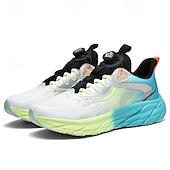 abordables Baskets-chaussures de course réglables pour hommes - baskets en maille respirante avec système de lacets à cadran moderne, design dégradé vibrant pour les modes de vie actifs