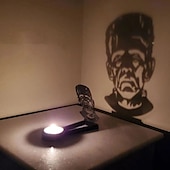 cheap Candles &amp; Holders-Horror Nosferatu Candle Holder, Nosferatu Candle ShadowHorror Metal Decoration, Tealight Shadow Caster (Only Holder,Excluding Candles)