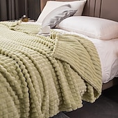 abordables Couvertures de lit-Couverture en velours de lait - ultra douce et soyeuse pour un confort luxueux, confortable et chaleureux, parfaite pour se blottir tissu durable de haute qualité avec une sensation de peluche design élégant qui met en valeur n&#039;importe quel décor de pièce