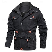 abordables Forros &amp; Chaquetas 3 en 1-Hombre Chaqueta Softshell Chaqueta para senderismo Invierno Al aire libre Forro Polar Templado Chaqueta cortavientos Viaje Negro Verde Ejército Caqui