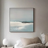 abordables Peintures paysages-peinture à l'huile de paysage marin faite à la main art mural peint à la main mer abstraite moderne peintures de paysage marin abstrait sur toile océan acrylique art mural océan beaux-arts océan sans
