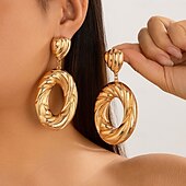 abordables Pendientes-Mujer Pendientes cortos Geométrico Precioso Importante Elegante Aretes Joyas # 1 / # 2 / # 3 Para Boda Fiesta Diario Fiesta de baile 1 Par
