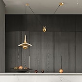 abordables Suspension-Lampe suspendue à LED blanc chaud 30/40/50 cm lustre à branches à poulie industrielle avec lampe à fil rétractable de style campagnard rétro réglable pour éclairage intérieur et éclairage de plafond