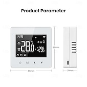 baratos eletrodomésticos-tuya wifi zigbee controlador de temperatura constante inteligente display led controlador de temperatura ajustável tamanho compacto controlador de temperatura de caldeira de água a gás compatível