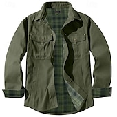 abordables Camisas de trabajo para hombre-Hombre Chaqueta Cortavientos Al aire libre Resistente al Viento Cómodo Trajes de senderismo Ropa de senderismo Primavera Otoño Chaqueta Paravientos Color sólido Negro Azul Marrón