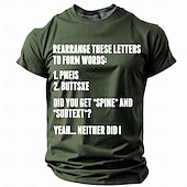 Men's Funny Graphic T-Shirt | Dirty Mind Puzzle 'Pneis Buttsxe' Wordplay Humor 7