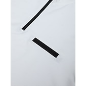 baratos Polo Clássico Masculino-Homens Camiseta Polo Moletom Esportes Roupa Diária Quarter Zip Manga Longa Moda Confortável Tecido Bolsos Zip Up Primavera &amp; Outono Normal Preto Branco Azul Marinha Laranja Camiseta Polo