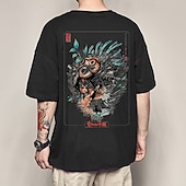 cheap Cartoon &amp; Movie Character Graphic-Princess Mononoke Mononoke Hime T-shirt Cartoon Manga Anime Graphic For Couple&#039;s Men&#039;s Women&#039;s Adults&#039; Hot Stamping