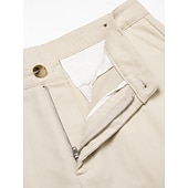 halpa Miesten Elite Shorts-Miesten Shortsit Liinavaatteet Kesähousut Edessä tasku Suora jalka Tavallinen Mukavuus Hengittävä Polven pituus ulko- Loma Juhla Muoti Perus Valkoinen Khaki