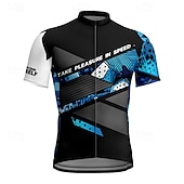 billiga Tröjor för män-Herr Cykeltröja Kortärmad Cykel T-shirt Tröja med 3 bakfickor Bergscykling Andningsfunktion Snabb tork Anatomisk design Uppsugande Vit Gul Blå sporter Kläder