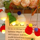 economico Striscie luci a batteria-1,5 m/3 m cappello da cartone animato led luce stringa, adorabile luce notturna di Natale per feste per bambini a casa