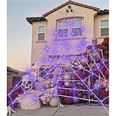 abordables Lumières d&#039;Halloween-5m Guirlandes Lumineuses 125 LED Violet Lumières de vacances Guirlandes lumineuses en filet à LED Halloween Créatif USB Alimenté par Port USB