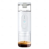 cheap Kitchen Appliances-Portable Electric Espresso Coffee Machine Cordless Heating Single Serve Mini Coffee Maker with 2-IN-1 Coffee Powder/Capsule Bin Pump Pressure Auto Brew 2500mAh