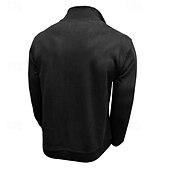 cheap Basic Sweatshirts-Men's Sweatshirt Quarter Zip Sweatshirt Black Army Green Royal Blue Brown Khaki Half Zip Plain Half Zip Sports &amp; Outdoor Daily Holiday Polyester Streetwear Basic Casual Fall &amp; Winter Clothing Apparel