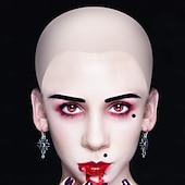 levne Příslušenství-předvečer Všech svatých Plešaté čepice Make-up plešatá hlava Legrační kostým Dětské Dospělé Pánské Dámské Chlapecké předvečer Všech svatých Karneval Jednoduché Halloweenské kostýmy Oblékněte se