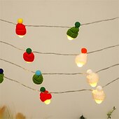 economico Striscie luci a batteria-1,5 m/3 m cappello da cartone animato led luce stringa, adorabile luce notturna di Natale per feste per bambini a casa