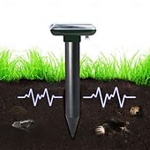economico Supporto e Cura degli Animali-1 pz repellente solare per talpe IP56, repellente solare ad ultrasuoni per talpe, repellente per arvicole, controllo dei parassiti per talpe, prato esterno, fattoria, giardino