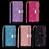 cheap iPhone Cases-Phone Case For iPhone 16 Pro Max Plus iPhone 15 Pro Max Plus iPhone 14 13 12 11 Pro Max Plus Mini SE Wallet Case with Stand Holder Magnetic Zipper Retro TPU PU Leather