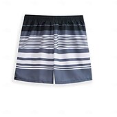 baratos shorts de natação masculinos-Homens Bermuda de Surf Shorts de Natação Calção Justo de Natação Surf Casual Feriado Praia Secagem Rápida Com Cordão Com forro de compressão Gradiente Havaiana Boho Roupas Esportivas 1 5