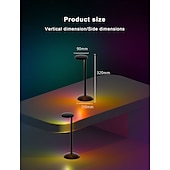abordables Luces inteligentes-Luz Inteligente LED RGB Lámpara de Lectura Dimmable Lámpara de Mesa Luz Nocturna Controlada por Voz WIFI Inteligente Lámparas de Noche para Restaurante Dormitorio Mesita de Noche Funciona con Google