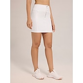 cheap Women&#039;s Golf Clothing-Women&#039;s Golf Skorts White Bottoms Ladies Golf Attire Clothes Outfits Wear Apparel