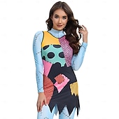economico Costumi da donna-L&#039;incubo prima di Natale sortita Jack Skellington Vestito Cosplay Cosplay di film for Per donna Adulti Natale Carnevale Mascherata Evento / Festa