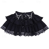 abordables Bas-Gothique Steampunk Jupe Bal Masqué Fille gothique Femmes Mascarade Soirée Adulte Jupe