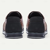 economico Semi-formale-scarpe oxford da uomo con motivo a quadretti marrone e nero con suola comoda, perfette per l&#039;uso casual e quotidiano