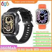 Χαμηλού Κόστους Smartwatch-696 MK86 Εξυπνο ρολόι 2.01 inch Έξυπνο ρολόι Bluetooth Βηματόμετρο Υπενθύμιση Κλήσης Παρακολούθηση Ύπνου Συμβατό με Android iOS Γυναικεία Άντρες Κλήσεις Hands-Free