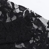 preiswerte Gotisch-Punk &amp; Gothic Cocktailkleid Vintage-Kleid Kleid Maskerade Gothic Mädchen Morticia Addams Kostüm Damen Maskerade Halloween Abschlussball Festival Erwachsene Kleid