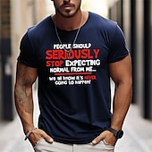 abordables T-shirt graphique pour hommes-Homme Lettre Impressions Graphiques T-shirt T-shirt graphique Coton Manche Courte Graphique Chemise Noir Gris foncé Vert Véronèse T-shirt confortable Extérieur Rue Vêtements de créateurs de mode