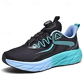 abordables Baskets-chaussures de course réglables pour hommes - baskets en maille respirante avec système de lacets à cadran moderne, design dégradé vibrant pour les modes de vie actifs