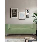 economico Copridivano-Copertura per divano 100% cotone borgogna coperture quilted in tinta unita